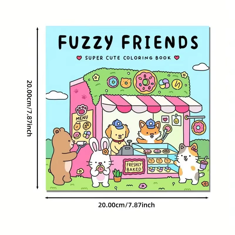 FUZZY HYGGE Malbuch mit einfachen Mustern für Erwachsene in Multicolour - Bild 3