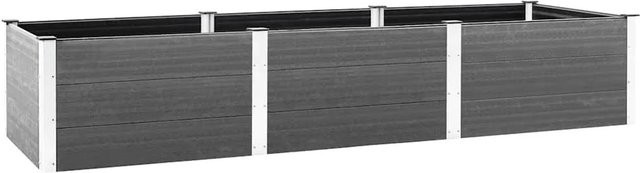 vidaXL Hochbeet aus WPC in Grau, B/T/H: 300 x 100 x 54 cm - Bild 1