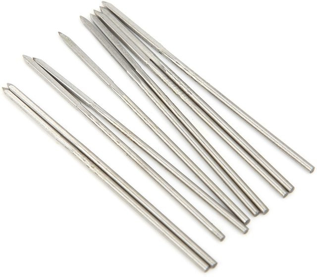 TOMTOP JMS 10er Set High Speed Stahl Reibahlen aus Edelstahl in Silber, Durchmesser: 1,3 mm - Bild 1