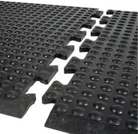COBA Arbeitsplatzmatte Bubblemat Standard als Anfangs- und Endmatte in Schwarz aus SBR-Gummi, B/T/H: 60 x 90 x 1,4 cm - Bild 2