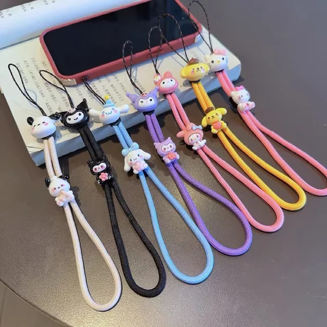 Sanrio Handy-Schlüsselband mit Hello Kitty, Kuromi, Melody und Pochacco als verstellbare Handgelenksschlaufe - Bild 1