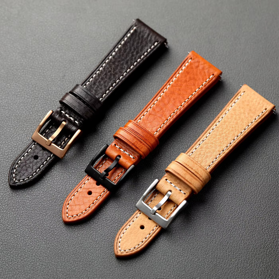Raystray Uhrenarmband Leder, Vintage, Herren - Bild 1