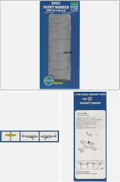 Trumpeter US SBU Scout Div Bomber, Flugzeugset, 1:700, Plastik-Bausatz-Modell - Bild 1