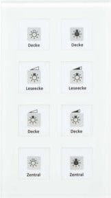 MDT technologies Glastaster Plus 8-fach weiß BE-GT08W.01 Einbau-Push-Button aus Glas - Bild 1