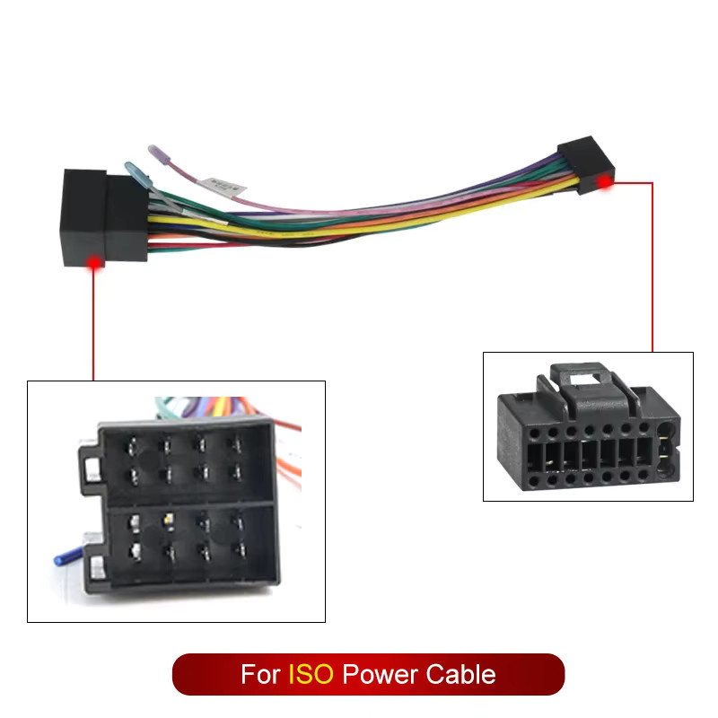 TomoStrong Universal 16 Pin ISO Kabel Adapter aus ABS für Auto Stereo Radios - Bild 2