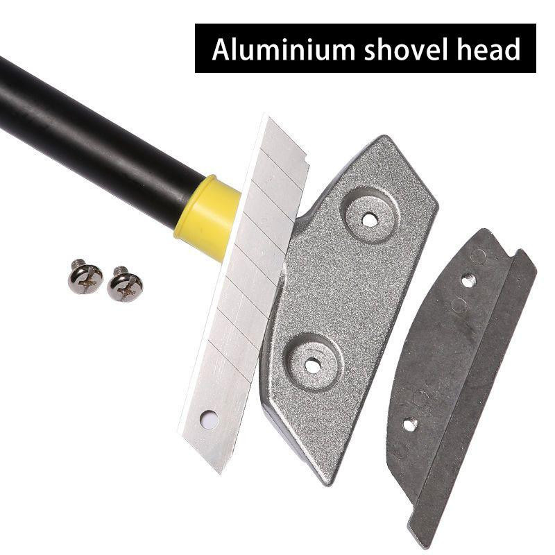 Supermarket GO Spezialreinigungsmesser mit Edelstahl-Glas-Klinge in Transparent und Silber zur Entfernung von Kleber und Schmutz auf Glas, Marmor und Boden - Bild 2