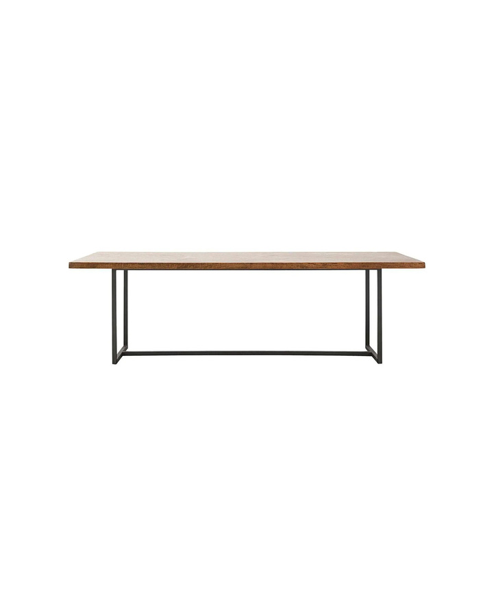 House Doctor Esstisch Kant aus Mangoholz in Natur und Schwarz, B/T/H: 240 x 90 x 74 cm - Bild 1