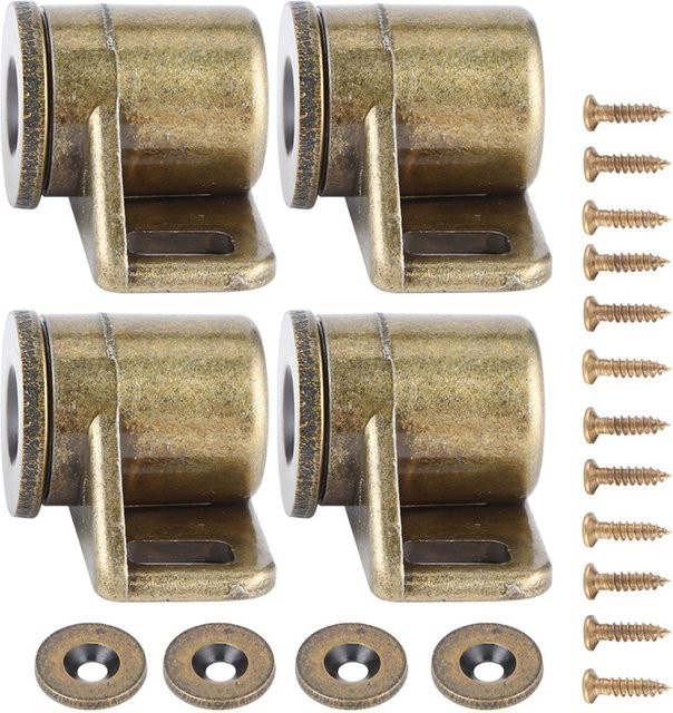 4 Stück OutsideWorld Magnetische Türfeststeller aus Zinklegierung in Grün und Bronze/Gold - Bild 1