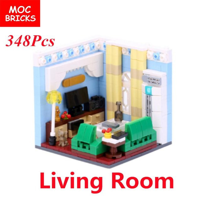 Yiran toy Haus Einrichtung Badezimmer Küche Stadt Bausteine ab 3 Jahren - Bild 1