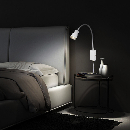 Briloner LED-Bettleuchte Tusi in Weiß, schwenkbar mit Touch-Funktion und warmweißem Licht - Bild 2