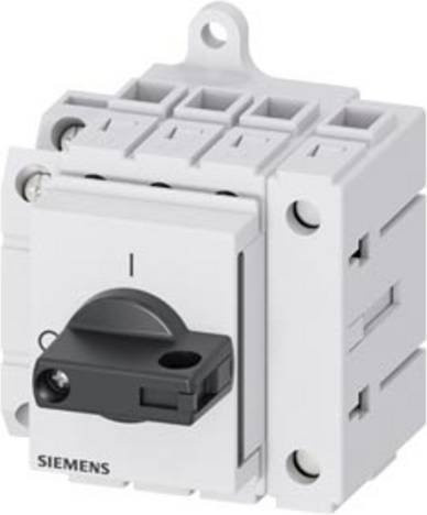 Siemens Lasttrennschalter Schwarz 4polig 16A 1 Schließer 1 Öffner 690 V/AC 16mm² 3LD30301TL11 - Bild 1