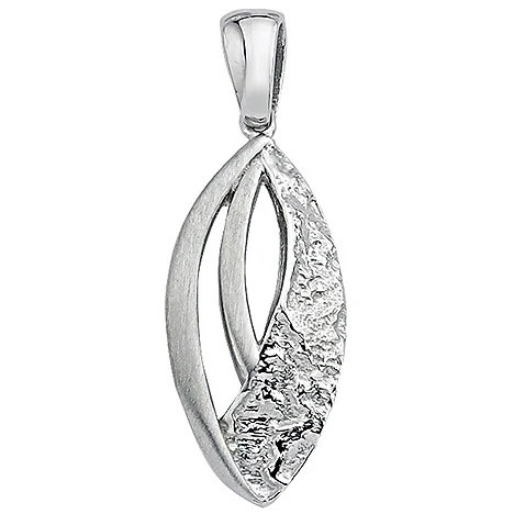 Colfem Anhänger 925 Sterling Silber, matt gehämmert, Unisex - Bild 1