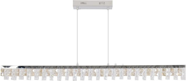 Näve LED-Pendelleuchte Diamonds in Chrom und Silber, B/T/H: 8 x 9 x 120 cm - Bild 1