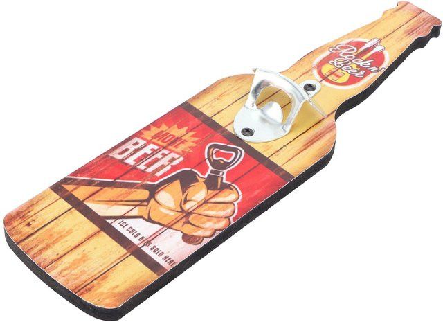 KONNWEI Vintage Wandmontierter Flaschenöffner aus Holz für Pub und Restaurant - Bild 1