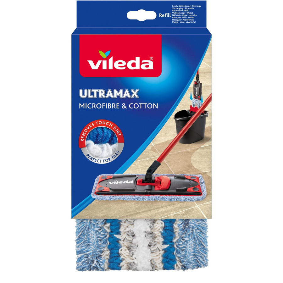 Vileda Ersatz-Wischbezug Ultramax Extra Feucht in Blau, B/T/H: 27,5 x 23,0 x 14,0 cm - Bild 2