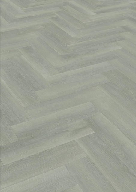Check One Click-Vinylboden Fläming Eiche Herringbone in Braun und Grau - Bild 1