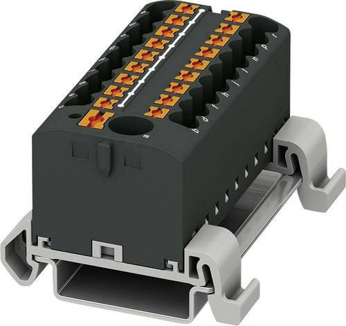 Phoenix Contact Verteilerblock 3273256 Zugfeder Schwarz 8 Stück - Bild 1