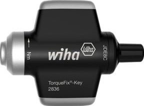 Wiha Drehmoment-Schraubendreher TorqueFix Key mit fest voreingestellter Drehmomentbegrenzung 0,9 Nm und 4 mm Schlüsselgriff in Schwarz - Bild 1