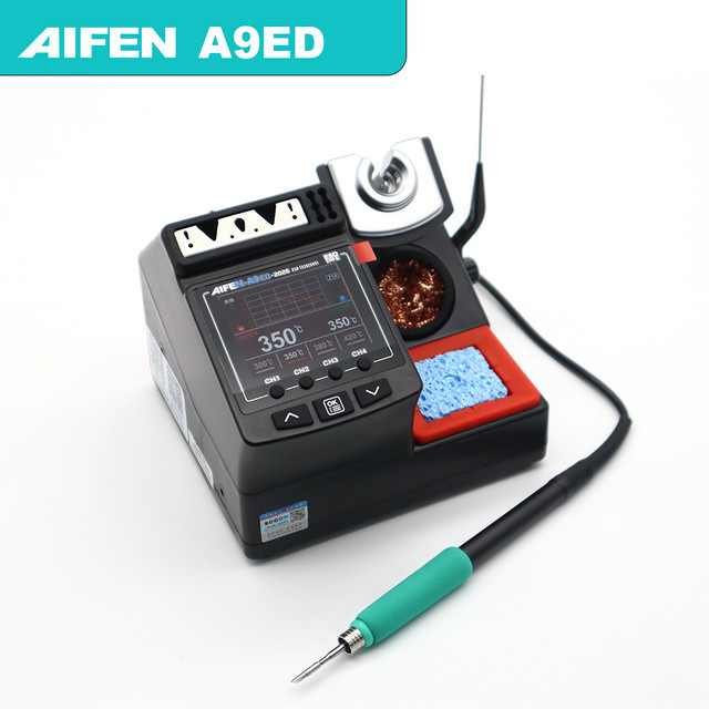 AIFEN A9ED Lötstation 180W in Schwarz mit C210 C245 Lötgriff für Handy-Reparaturen - Bild 1
