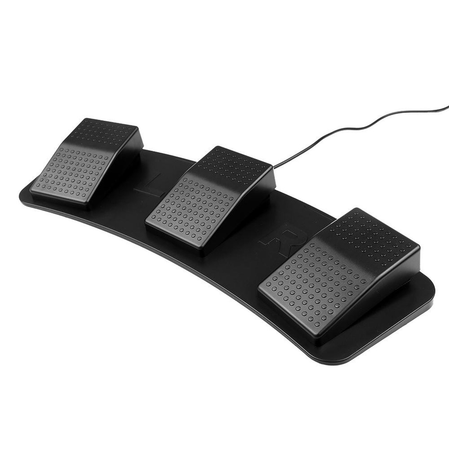 TOMTOP JMS USB-Dreifach-Fußschalter FS23-PM mechanischer Fußpedalschalter in Schwarz - Bild 2