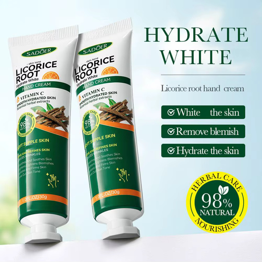 SADOER Lakritze Handcreme, Feuchtigkeitsspendend, Aufhellend - Bild 3