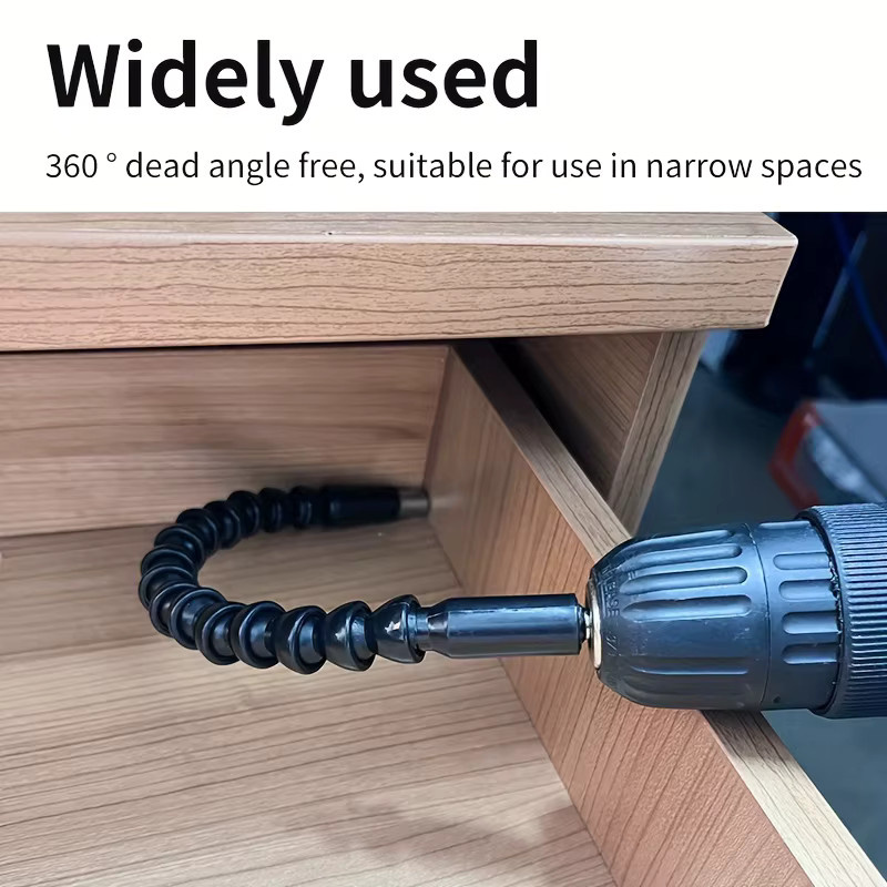 Newone Flexible Wellenverlängerung Bit-Halter für elektronische Bohrer, Schwarz, 3 Stück - Bild 3