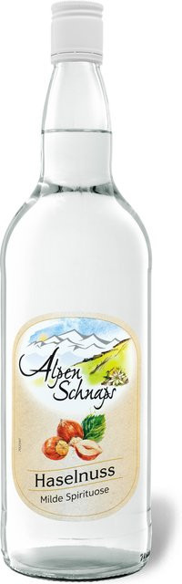 Alpenschnaps Steinbeisser Haselnuss, Obst- & Kräuterbrand, 1,0 l - Bild 1