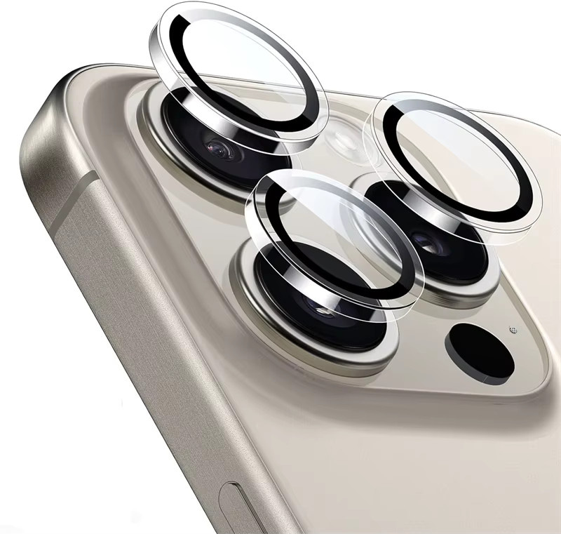 HD Gehärteter Glas Kameralinsenschutz Transparent für iPhone 17 16 15 14 13 12 Pro Max Plus Mini Einzelne Linsenabdeckung - Bild 3