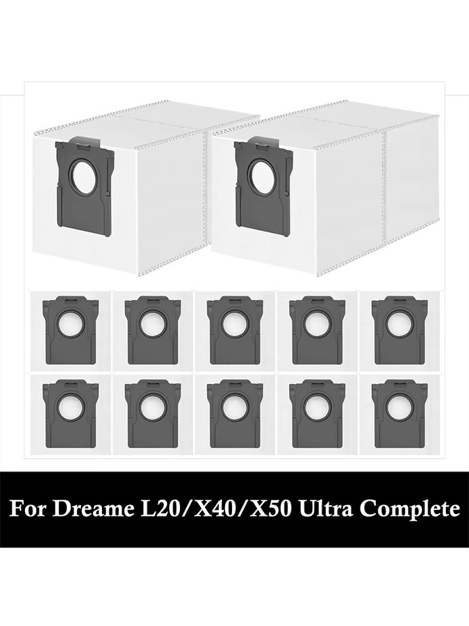 Dreame Staubbeutel für L10s Pro Ultra Heat, L10s Ultra Gen 2, X30, X40, X50 Ultra Complete, X40, X50 Master und Mova E30 Ultra in Weiß - Bild 4