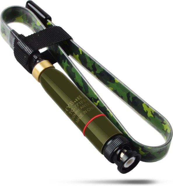 YNIBST Dual Band VHF UHF 15 Zoll faltbare CS taktische BNC Walkie Talkie Antenne für Kenwood TK300 und ICOM IC-W32 in Camouflage/Multicolour - Bild 1
