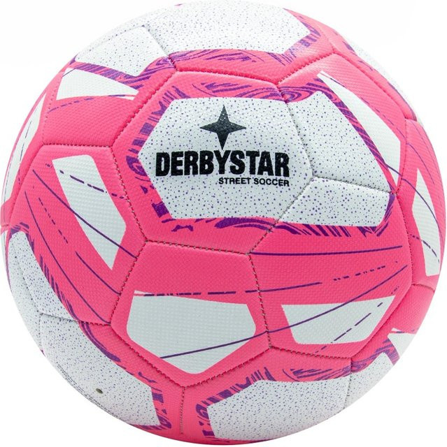 Derbystar Street Soccer Fußball Weiß-Pink Größe 5 - Bild 1