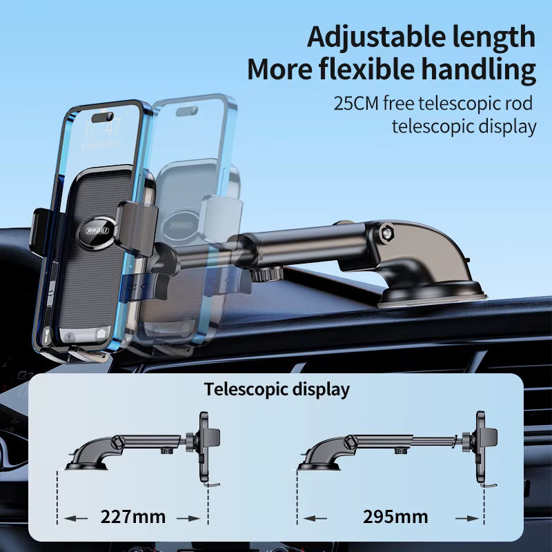 NNBILI Universelle Auto-Handyhalterung mit Hakenclip für Lüftungsschlitze, 360 Grad drehbar, Schwarz - Bild 3