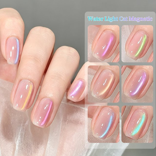 BORN PRETTY Katzenaugen-Magnetgel Nagellack, Nude, Schimmernd, 10 ml - Bild 1