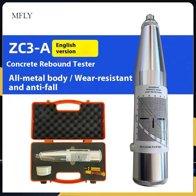 XMSJ Beton Rebound Hammer Tester ZC3-A Resiliometer zur Messung von 10-60MPa - Bild 1