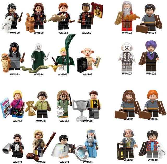 ENE NOVACART Harry Potter Spieler Figuren Bausteine, 24-teiliges Set - Bild 1
