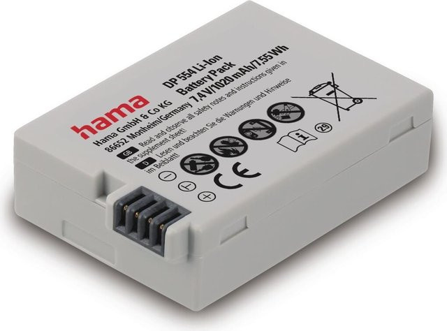 Hama DP 554 Lithium-Ionen Akku in Grau mit 1020 mAh - Bild 1