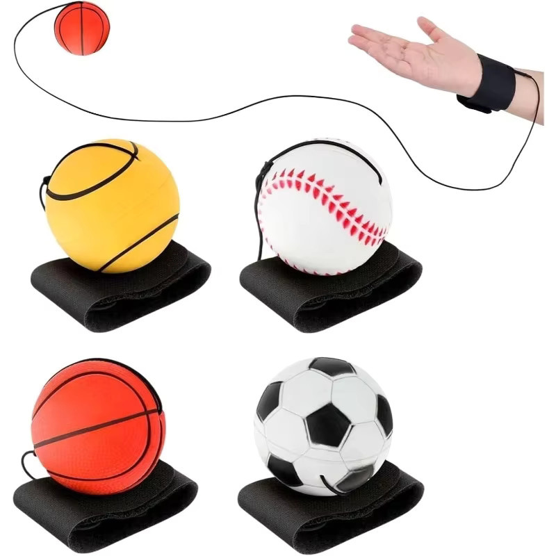 xunyihappy Reaktionstraining-Set, 4-teiliges Set, Hüpfball und Handgelenkschlaufe - Bild 6