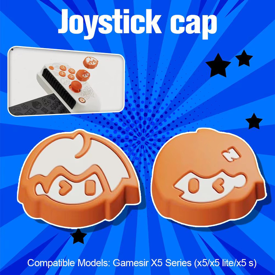 GameSir X5 Serie GAME Cap Zero Edition Joystick Caps Thumbstick Grips in Orange für Mobile Gaming Zubehör - Bild 2