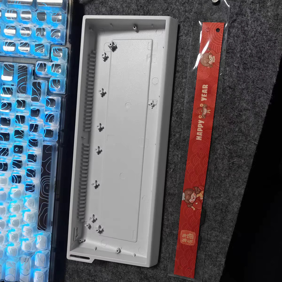 GH60 Aluminium-Tastaturgehäuse für 60 % Layouts, kompatibel mit Mad60, Wooting60HE, Raven61 und Win60 GT60, in Schwarz oder Weiß - Bild 3