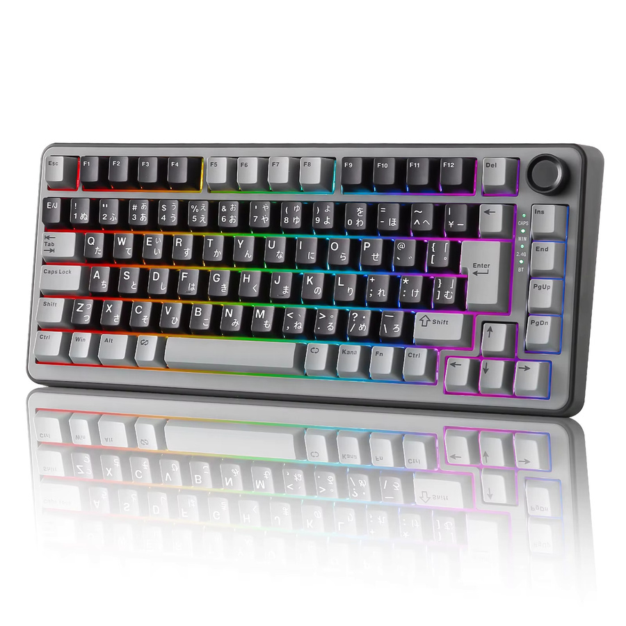 YUNZII RT75 Kabellose Gaming-Tastatur mit Rapid Trigger, Hall-Effect Magnetschaltern, 75 % JIS-Layout, Black - Bild 4