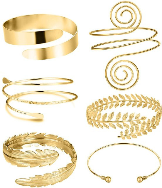 FTCY Armband-Set, 6-teilig, Oberarm-Armband, Bicolor, Damen - Bild 1