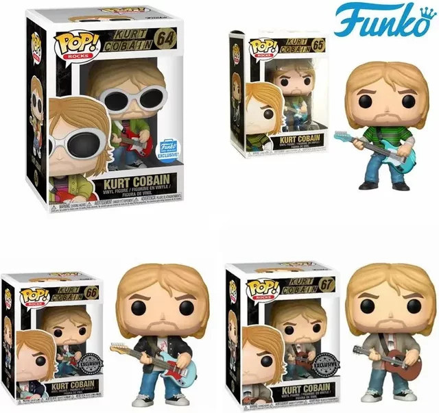 Funko Pop Star Singer Kurt Cobain, Vinylfiguren-Sammlung, Set / Bundle - Bild 1