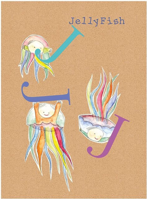 Komar Wandbild ABC Animal Paper Poster, Mehrfarbig, Breite: 40 cm, Höhe: 50 cm - Bild 1