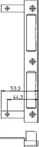 SSF W-Schließblech aus Edelstahl, B/H/T: 17,0 x 2,0 x 0,8 cm - Bild 1