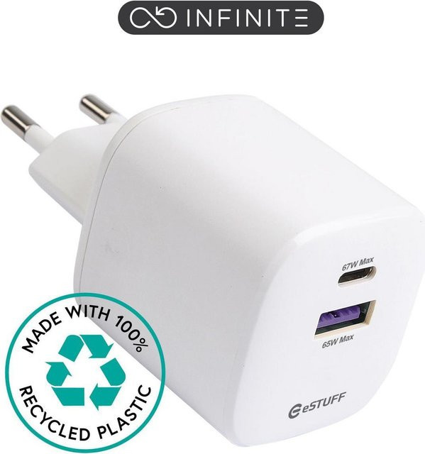 eSTUFF INFINITE USB-C Charger EU PD in Weiß (ES637065) - Bild 1