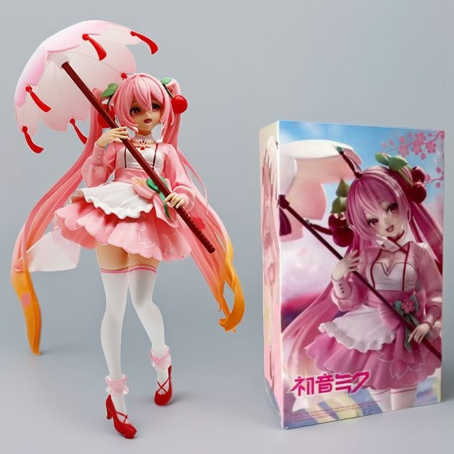 Bandai Hatsune Miku Regenschirm Kirschblüte, PVC-Modell, Kunststoff - Bild 1