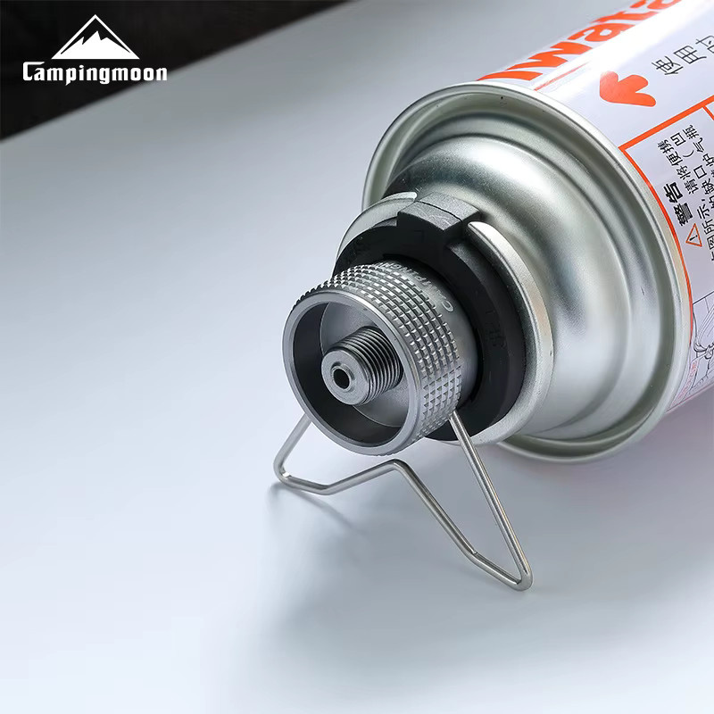 CAMPINGMOON Propan-Gasnachfülladapter in Silber für Outdoor-Gasherde und Gastanks - Bild 2