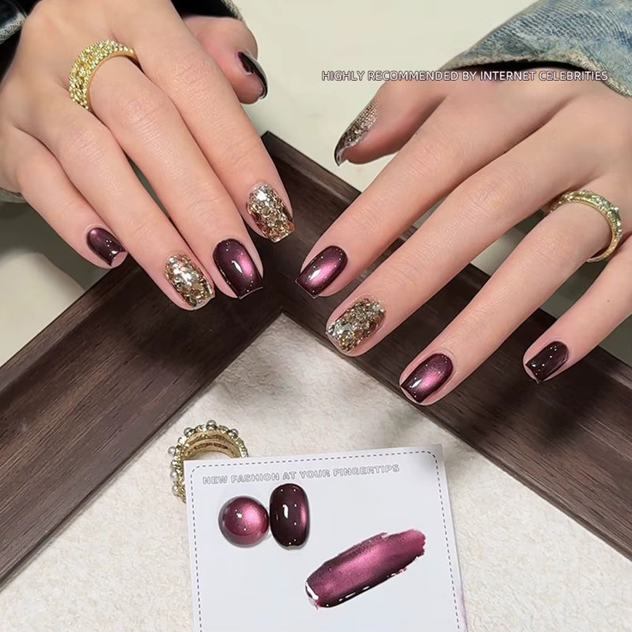 MIANEL Gel-Nagellack, Lila, Schimmernd - Bild 3