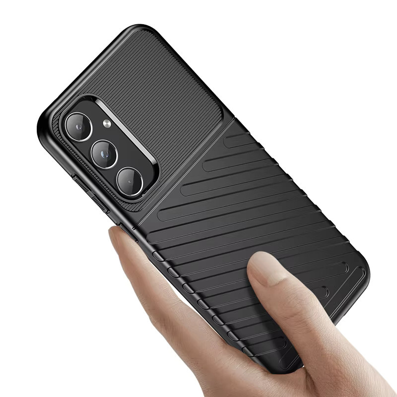 Stoßfeste Silikon-Handyhülle Luxus-Abdeckung für Samsung Galaxy A25 5G, A35 und A55 in Blau - Bild 4