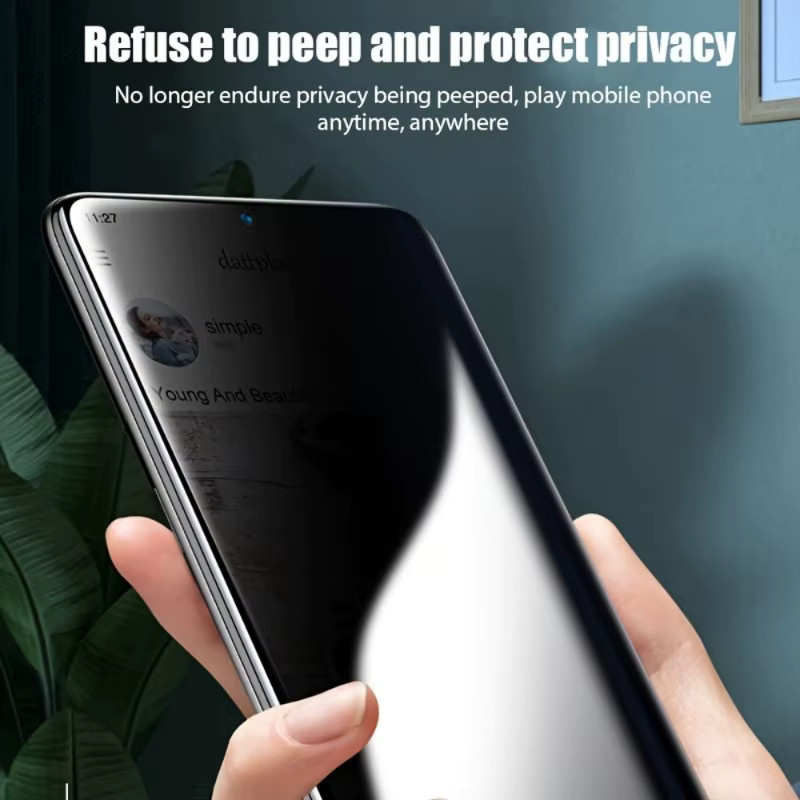 2er-Set Privatsphäre-Schutzfolien aus gehärtetem Glas für Xiaomi 14T 13T 12T 11T Pro sowie POCO X7 X6 X5 Pro mit voller Abdeckung - Bild 4